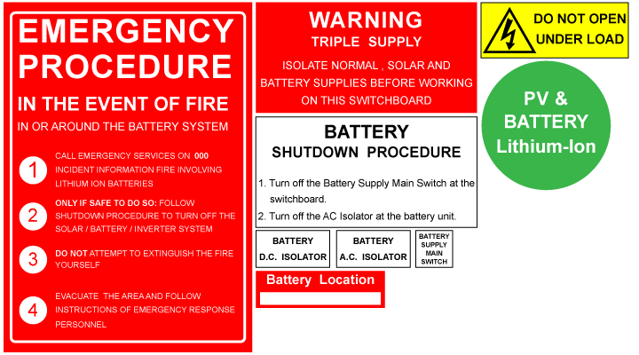 battery label kit