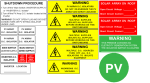 queensland solar warning signage