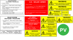 ac solar label for commercial solar installation