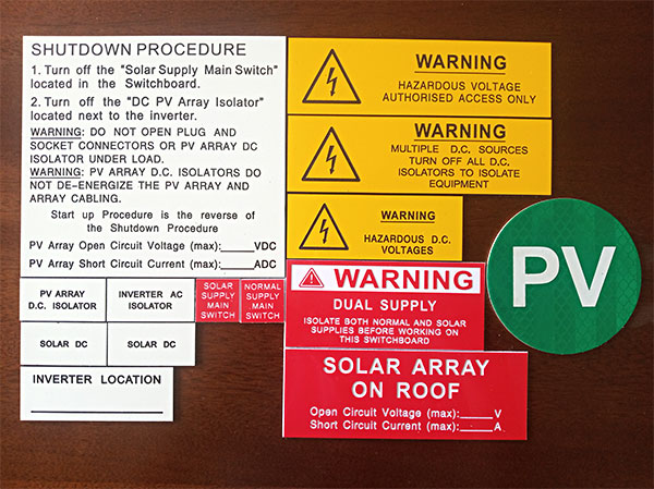 traffolyte label As5033 and As4777 for Australian