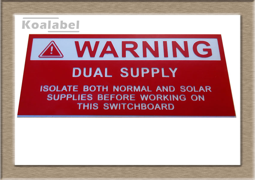 UV Resistant Engraved ABS Double Color Board