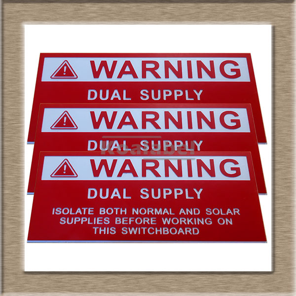 UV Resistant Engraved ABS Double Color Board