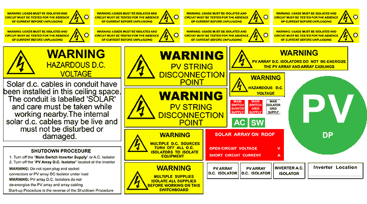 latest AS5033:2021 standard solar label