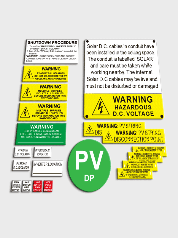 AS5033:2021 new label kit